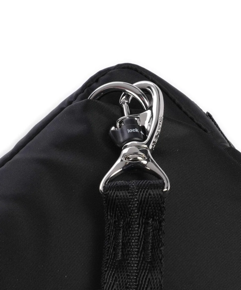 3 in 1 Umhängetasche recyceltes Polyester schwarz