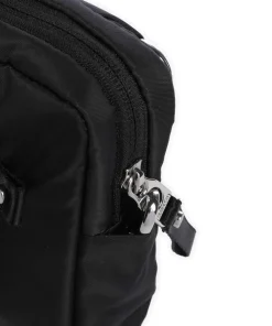 3 in 1 Umhängetasche recyceltes Polyester schwarz