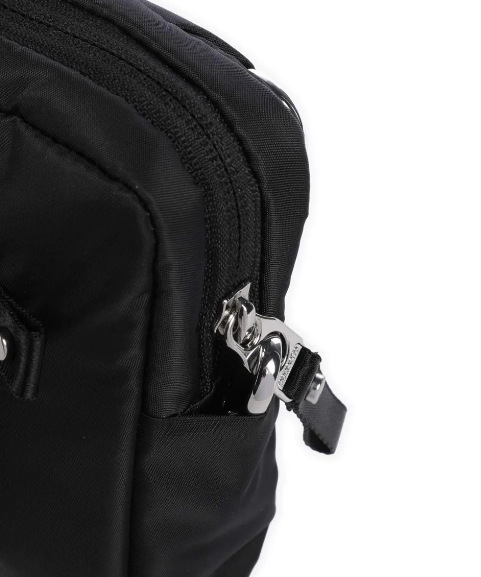 3 in 1 Umhängetasche recyceltes Polyester schwarz