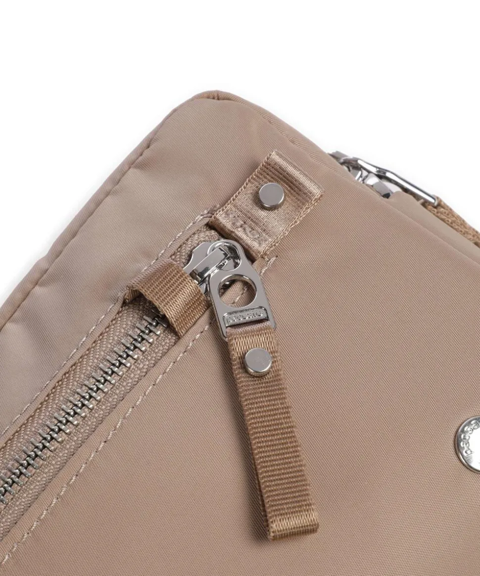 3 in 1 Umhängetasche recyceltes Polyester beige