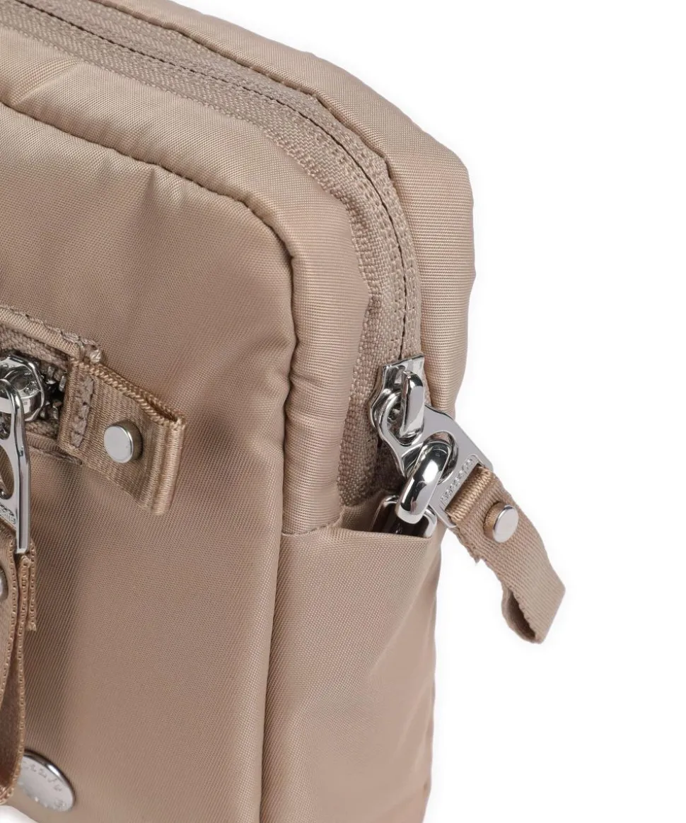 3 in 1 Umhängetasche recyceltes Polyester beige