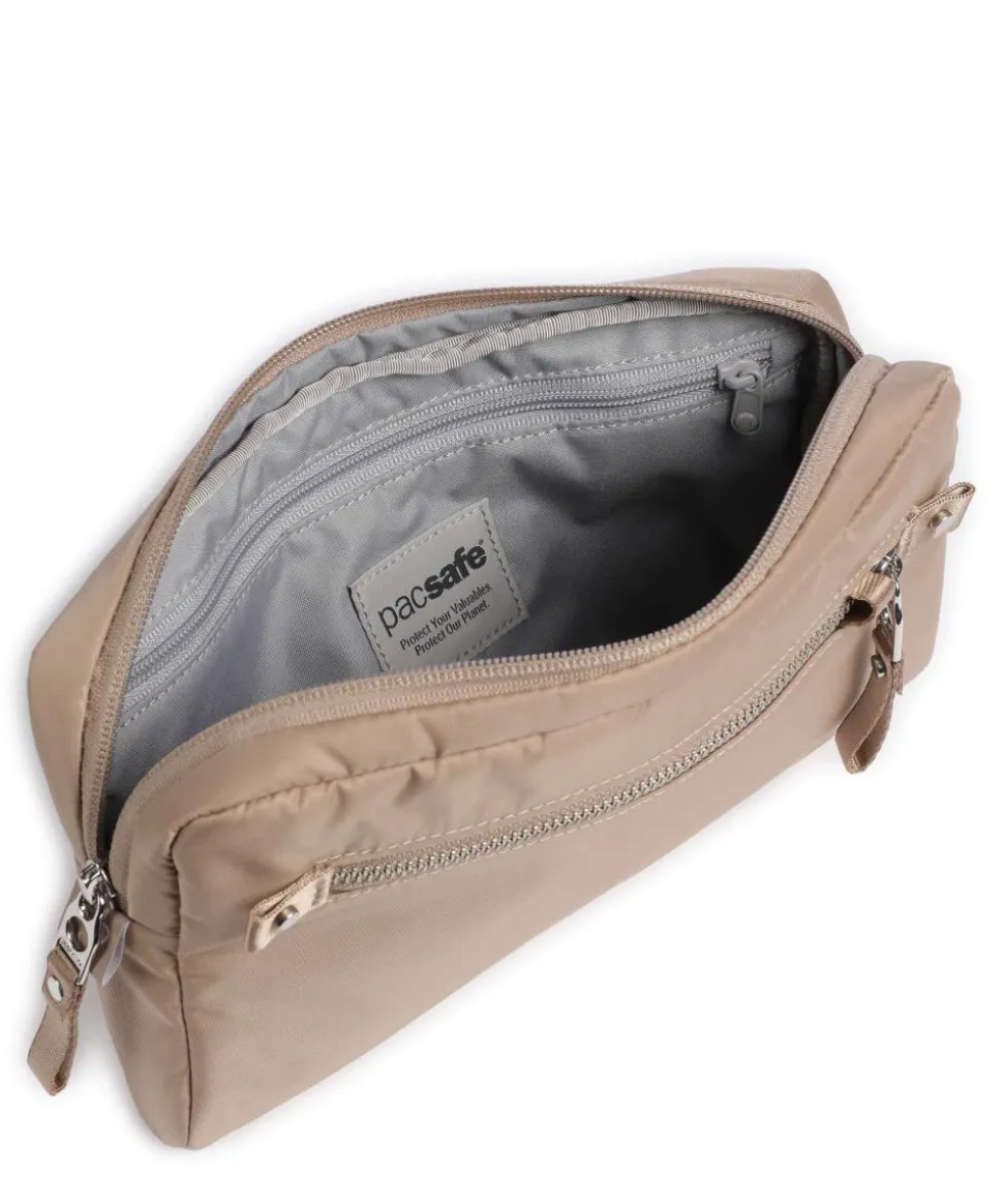 3 in 1 Umhängetasche recyceltes Polyester beige