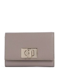 1927 M Geldbörse genarbtes Leder taupe