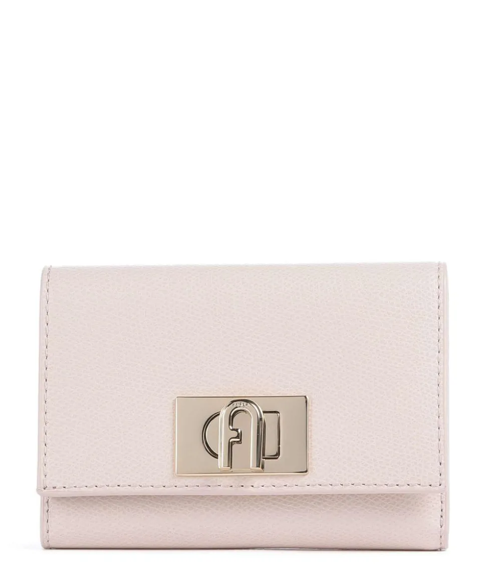 1927 M Geldbörse genarbtes Leder altrosa