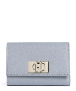 1927 M Geldbörse genarbtes Leder hellblau