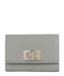 1927 M Geldbörse genarbtes Leder graugrün