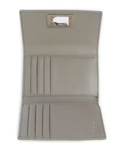 1927 M Geldbörse genarbtes Leder graugrün