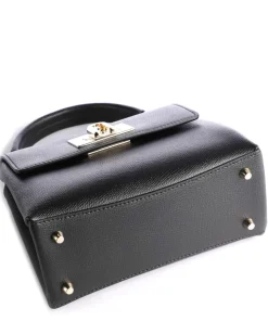 1927 Mini Handtasche genarbtes Leder schwarz