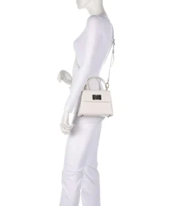 1927 Mini Handtasche genarbtes Leder weiß