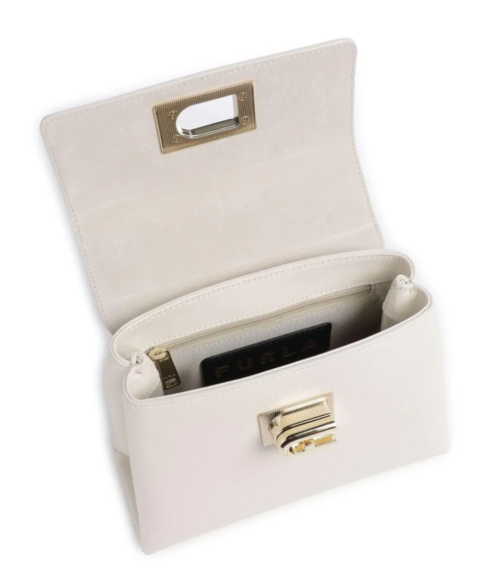 1927 Mini Handtasche genarbtes Leder weiß