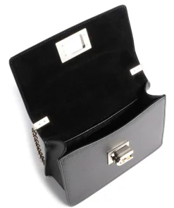 1927 Mini Schultertasche genarbtes Rindsleder schwarz