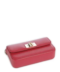 1927 Mini Umhängetasche genarbtes Leder dunkelrot