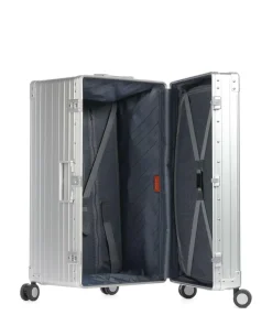 30 4-Rollen Trolley silber 78 cm