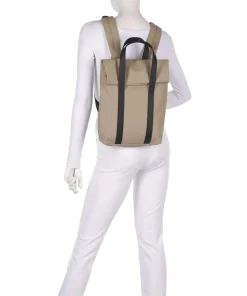 2 Way Mini Rucksack-Tasche Polyester, Polyurethane beige