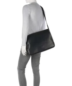 Abbey Aktentasche 14″ Büffelleder schwarz