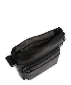 Abbey Umhängetasche Büffelleder schwarz