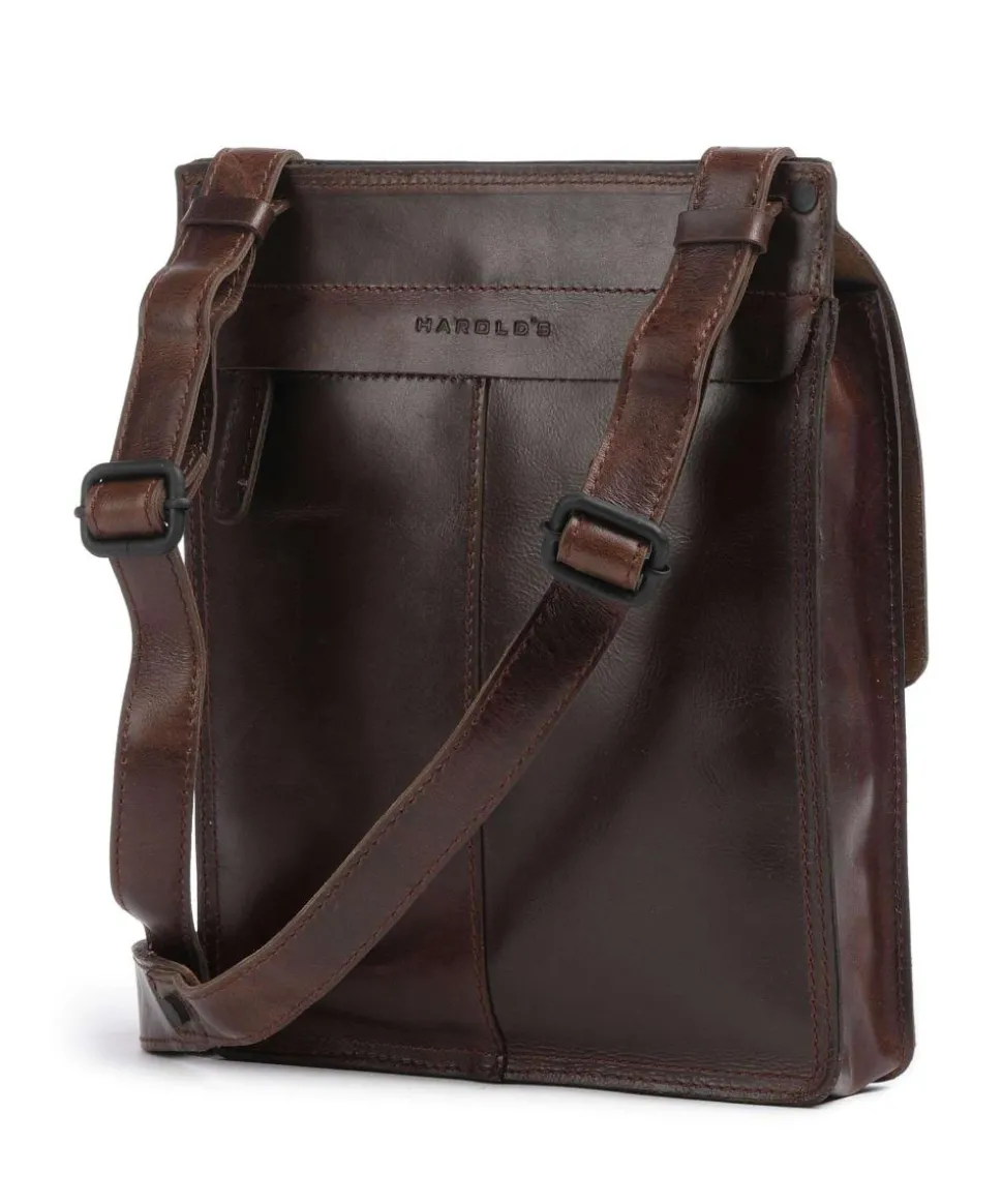 Aberdeen Umhängetasche fein genarbtes Rindsleder dunkelbraun