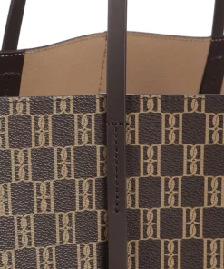 Abi Shopper Lederimitat dunkelbraun