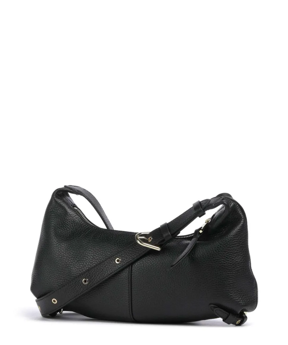 Abigail Umhängetasche Leder schwarz