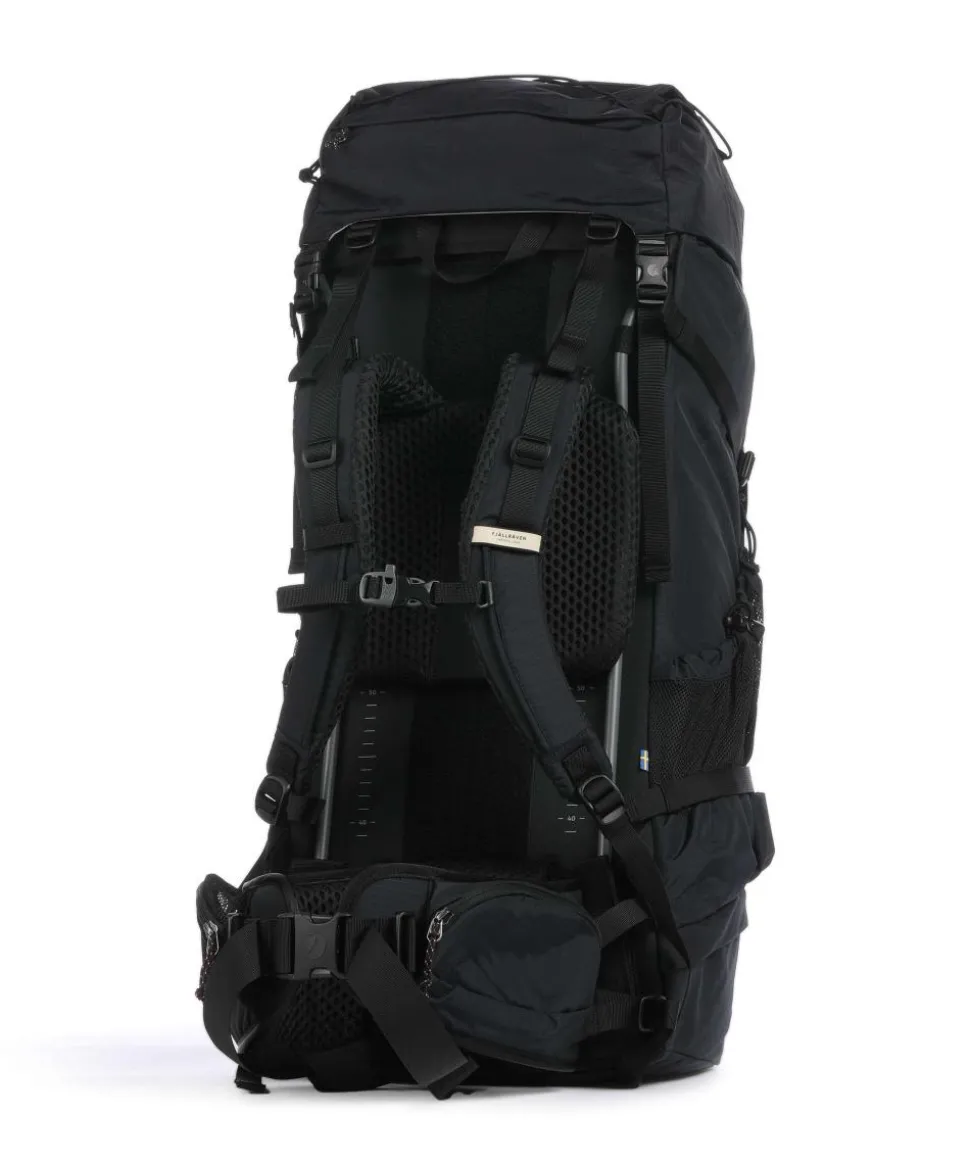 Abisko Trekk 65 S/M Trekkingrucksack recyceltes Polyamid schwarz