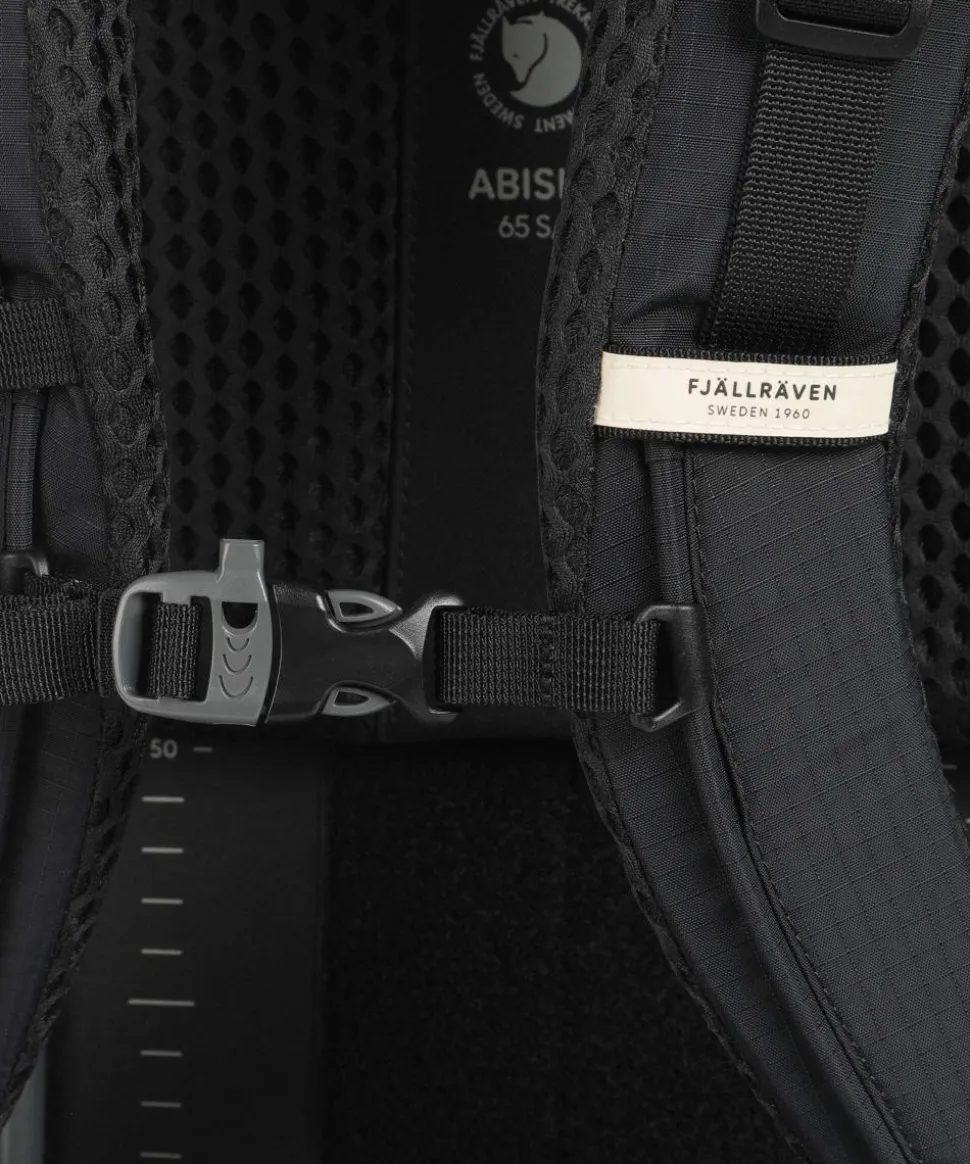 Abisko Trekk 65 S/M Trekkingrucksack recyceltes Polyamid schwarz