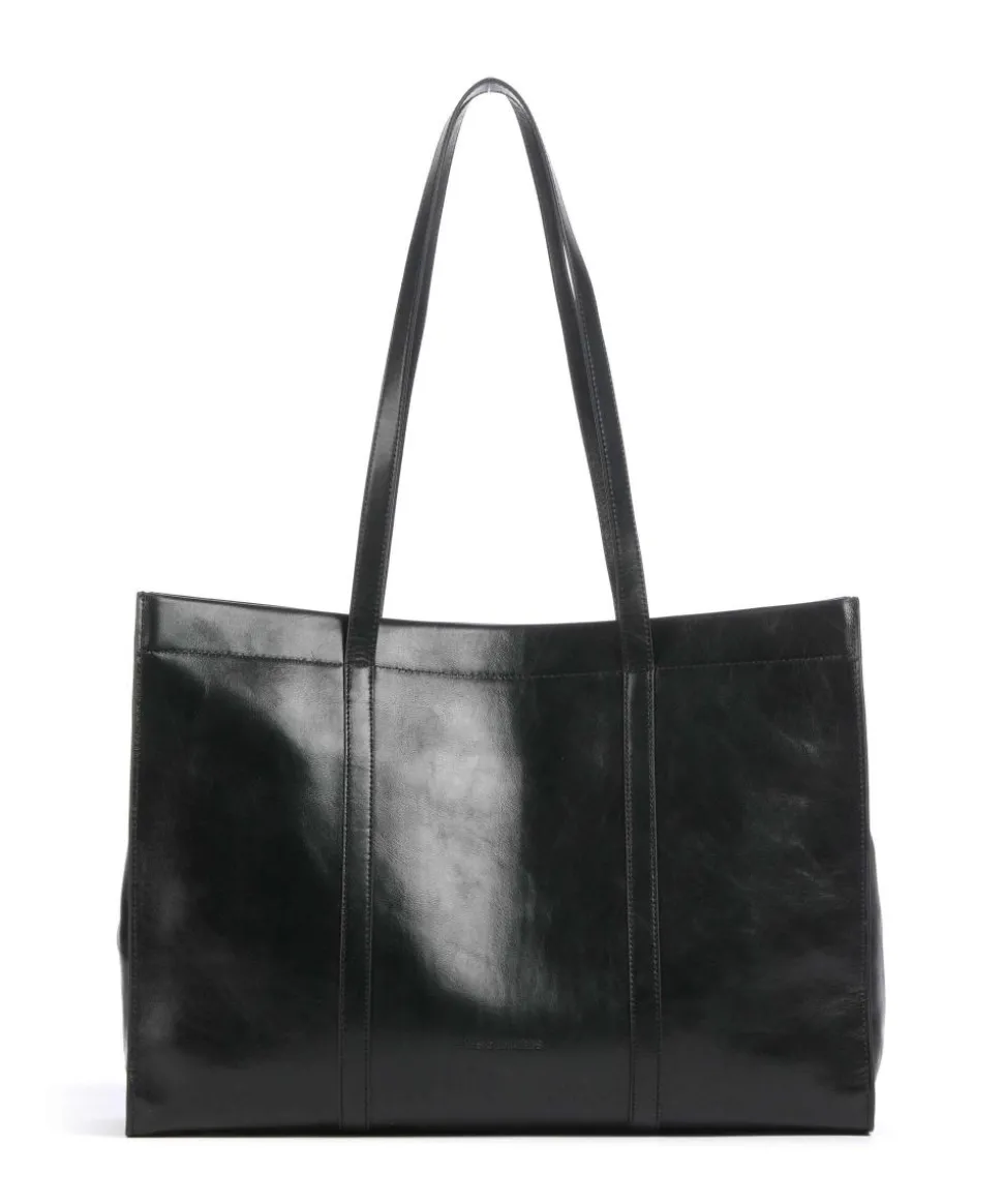 Ace Crinkle Shopper fein genarbtes Rindsleder schwarz