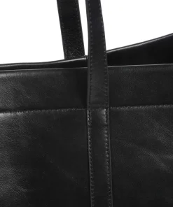 Ace Crinkle Shopper fein genarbtes Rindsleder schwarz