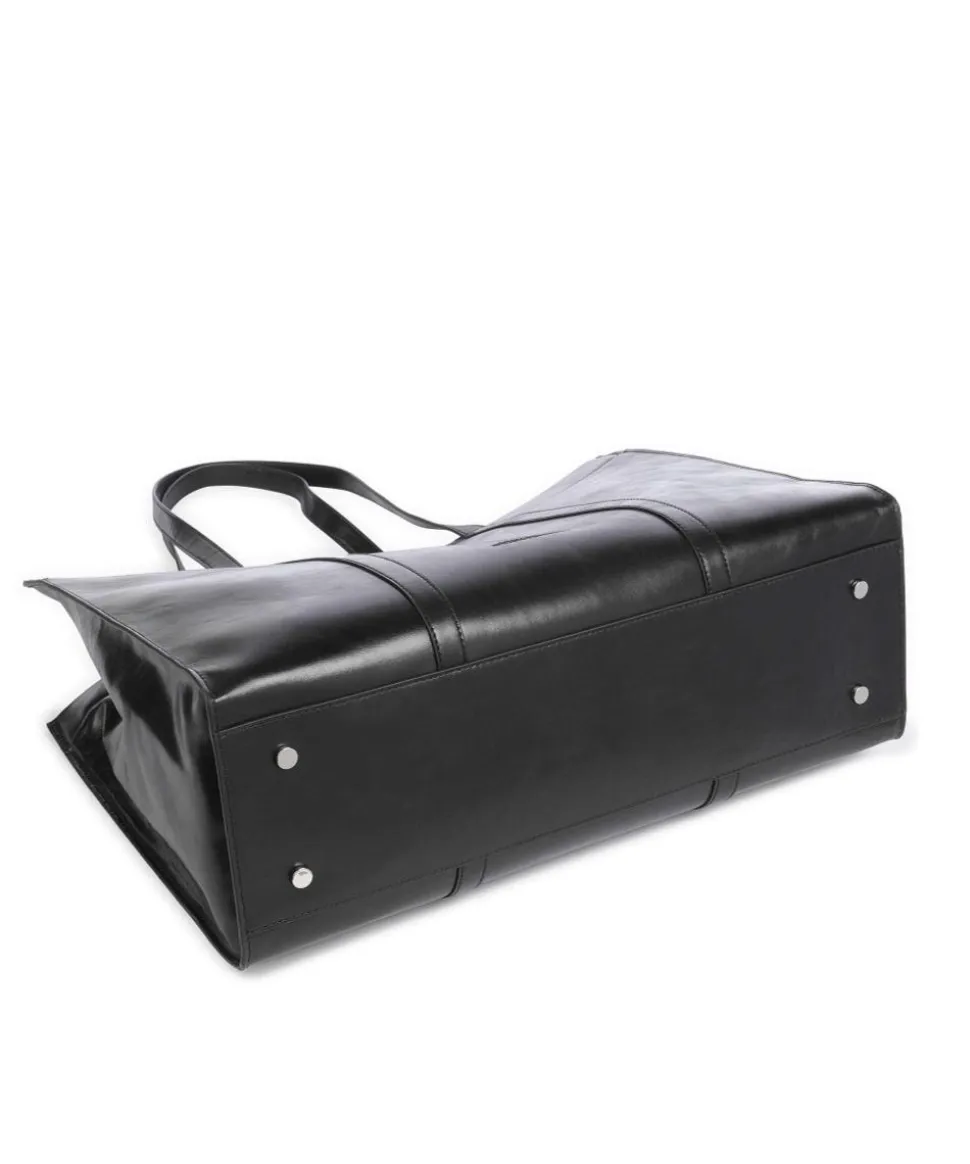 Ace Crinkle Shopper fein genarbtes Rindsleder schwarz