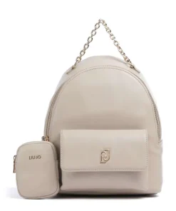 Achala M Rucksack Lederimitat beige