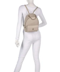 Achala M Rucksack Lederimitat beige