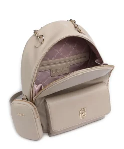 Achala M Rucksack Lederimitat beige