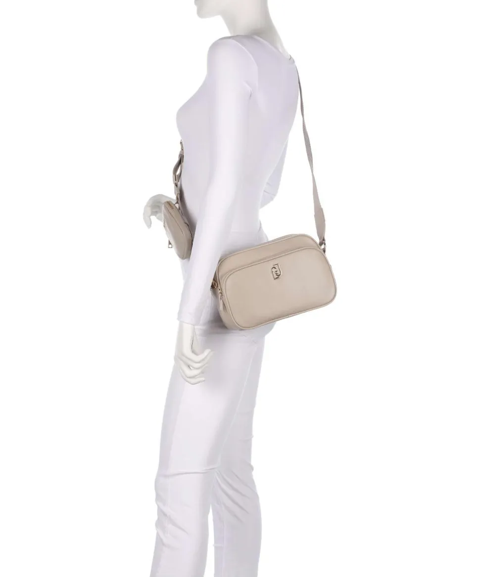 Achala M Umhängetasche Lederimitat beige