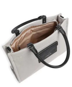 Actual Canvas Conscious Handtasche Baumwolle grau/schwarz