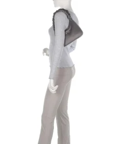 Actual Velvet Chouchou Schultertasche Polyester grau