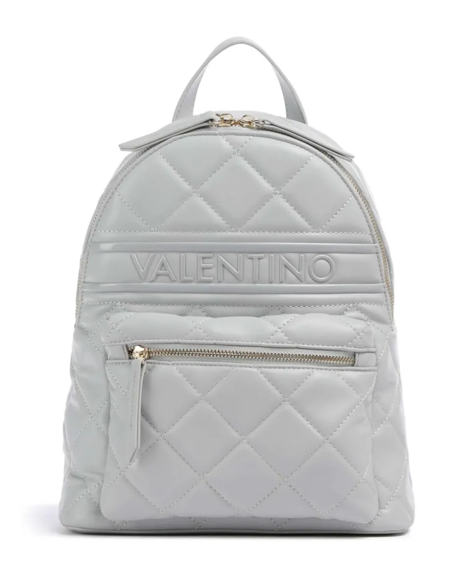 Ada Rucksack Lederimitat hellgrau