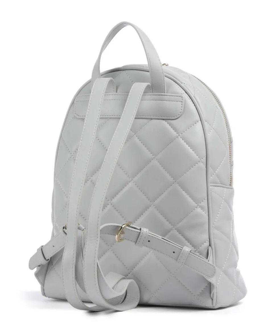 Ada Rucksack Lederimitat hellgrau