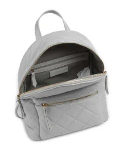 Ada Rucksack Lederimitat hellgrau