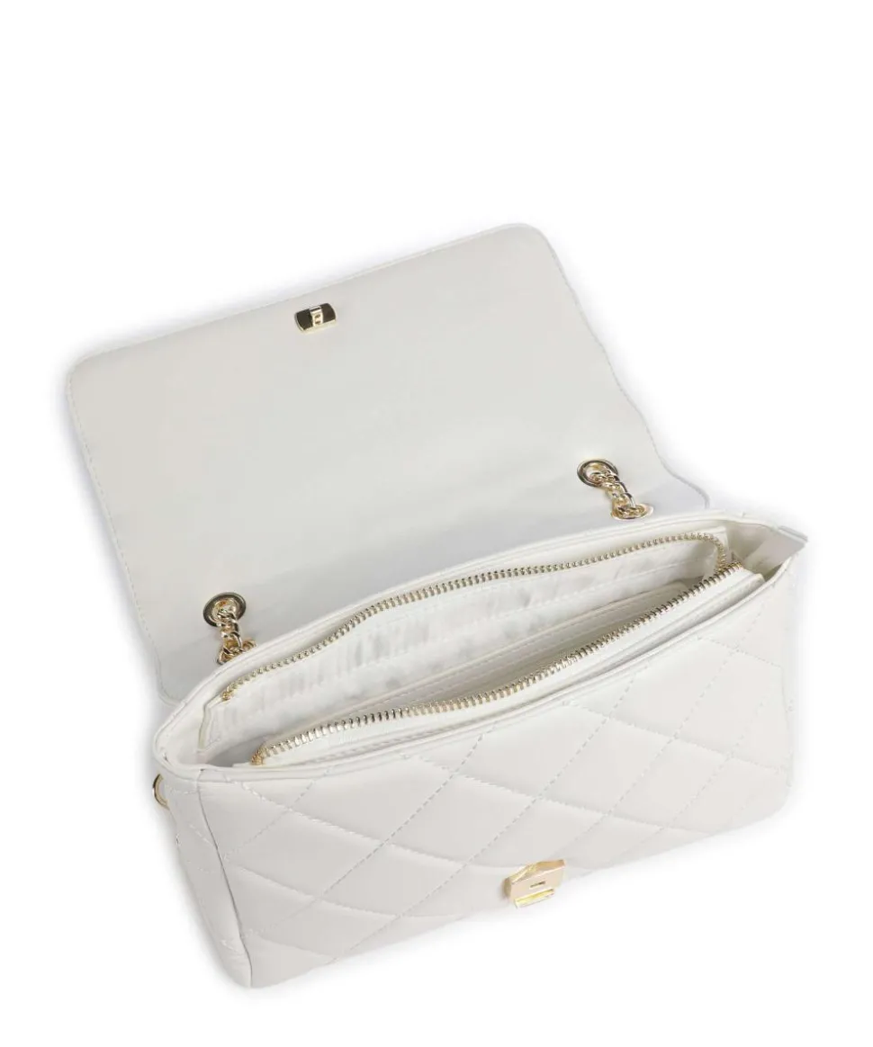 Ada Schultertasche Lederimitat weiß