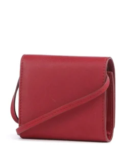 Ada Sheep Natural M Geldbörse Schafsleder rot