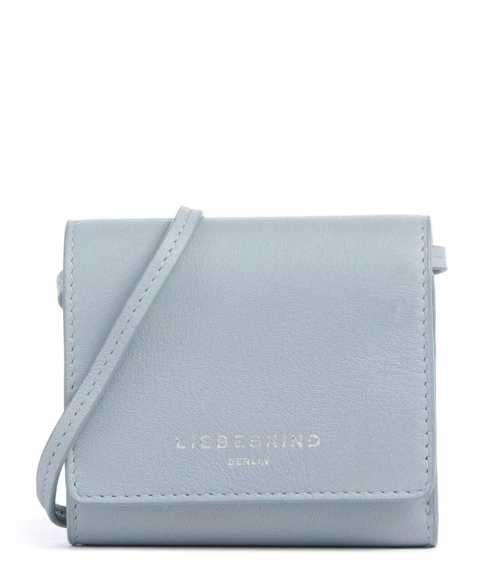 Ada Sheep Natural M Geldbörse Schafsleder hellblau