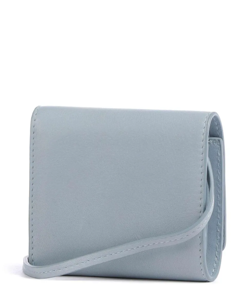 Ada Sheep Natural M Geldbörse Schafsleder hellblau