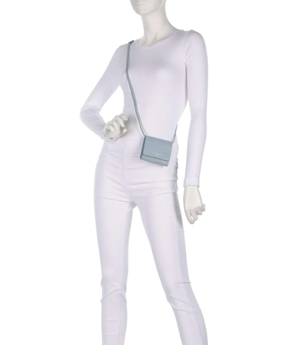 Ada Sheep Natural M Geldbörse Schafsleder hellblau