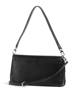 Addie Schultertasche genarbtes Leder schwarz