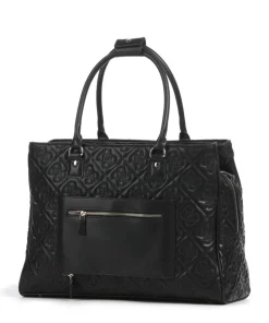 Adelasia Handtasche 17″ Lederimitat schwarz