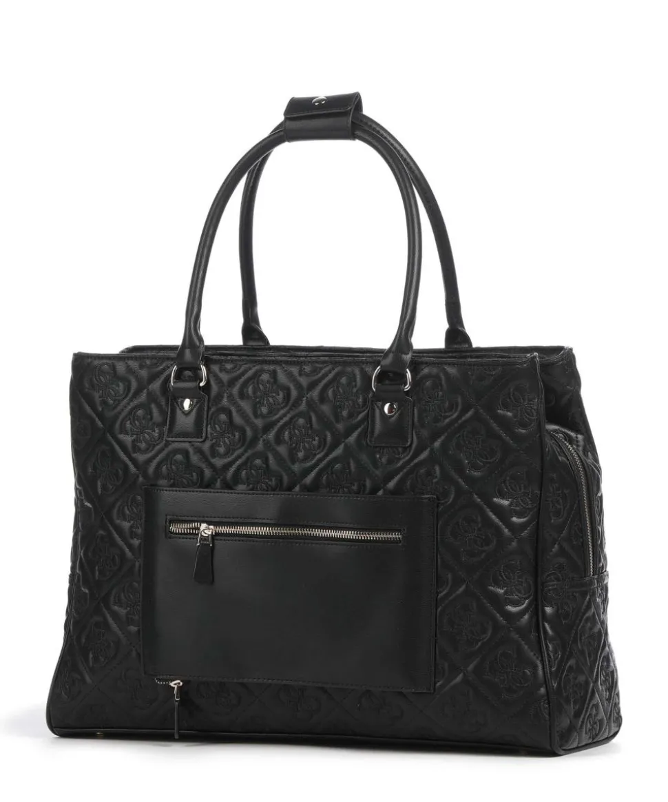 Adelasia Handtasche 17″ Lederimitat schwarz