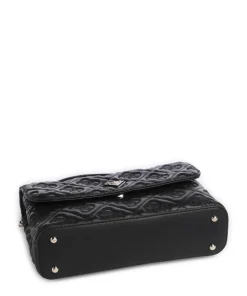 Adelasia Schultertasche Lederimitat schwarz