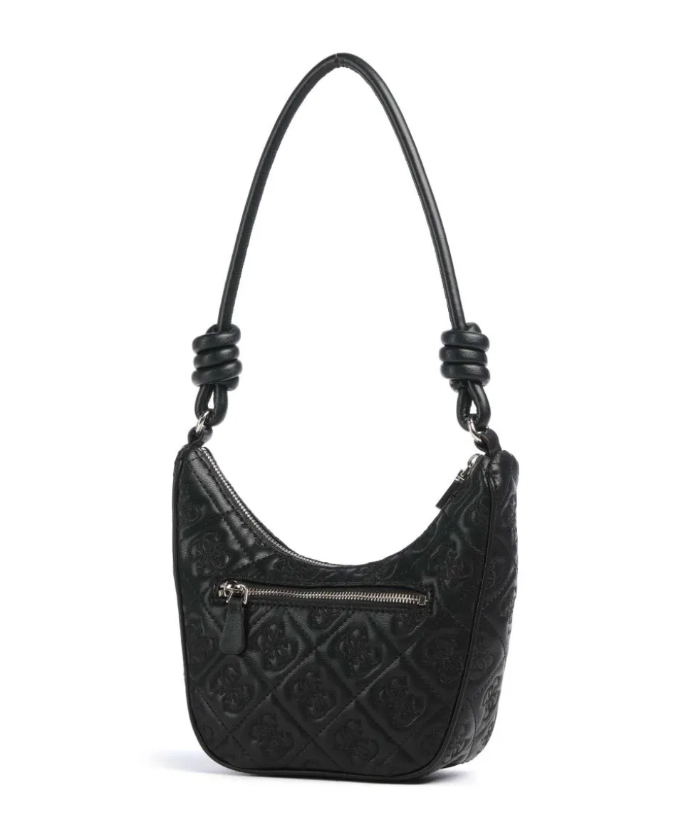 Adelasia Schultertasche Lederimitat schwarz