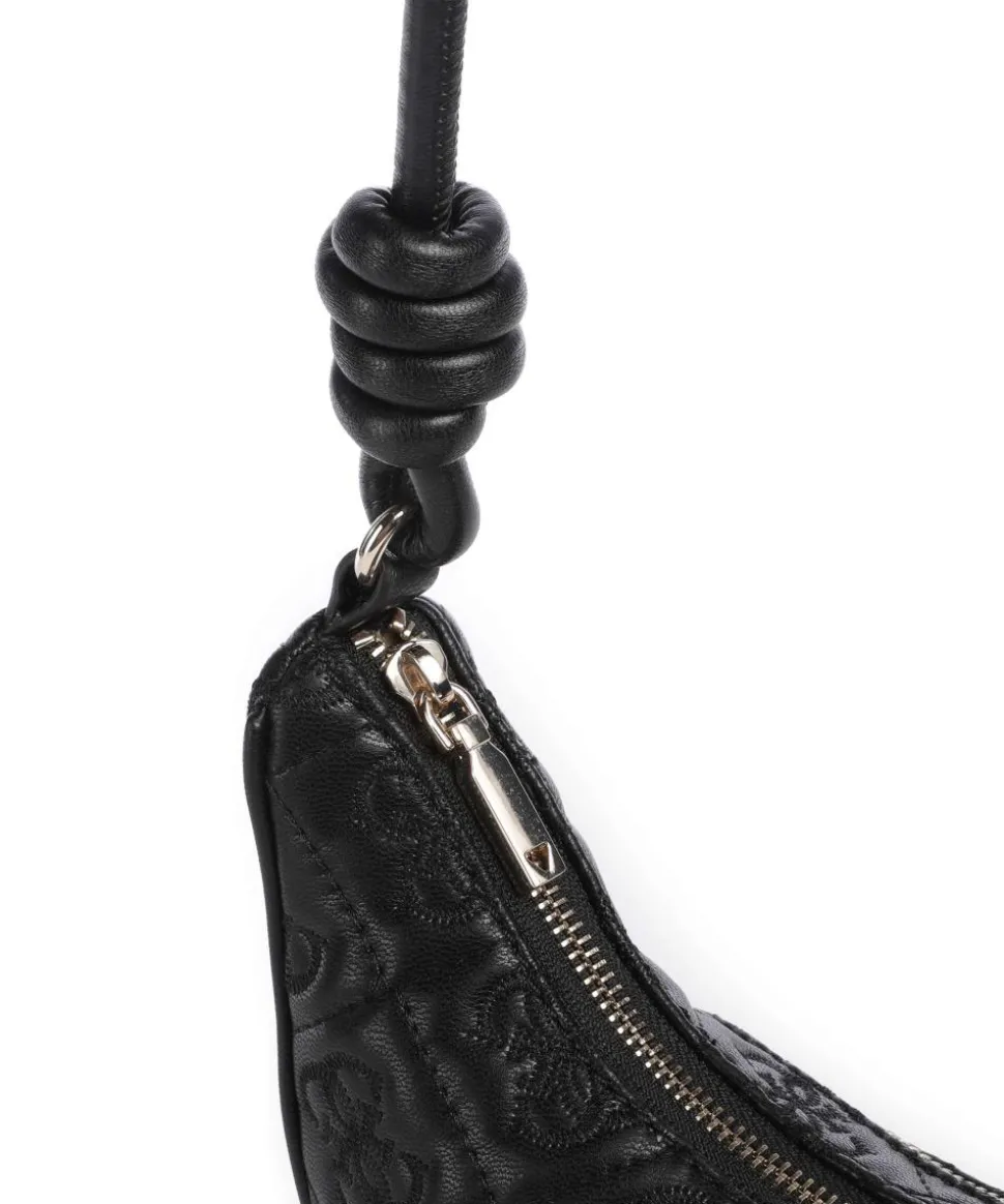 Adelasia Schultertasche Lederimitat schwarz