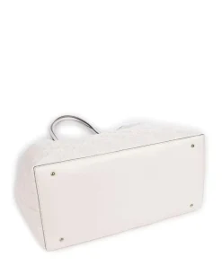 Adelasia Shopper Lederimitat weiß