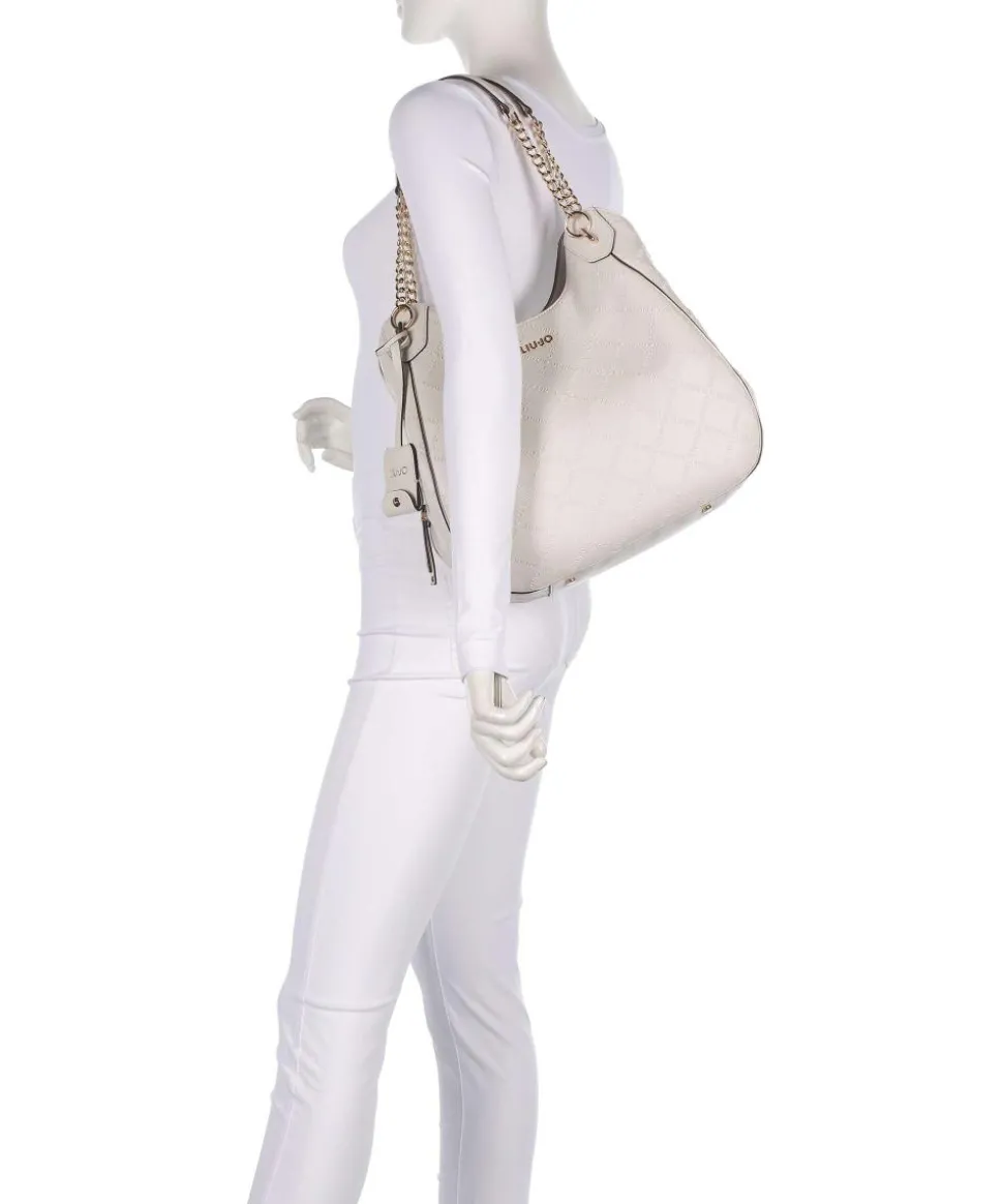 Adonide L Beuteltasche Lederimitat elfenbein